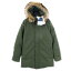 【中古】美品 PYRENEX ピレネックス ダウンジャケット W22P2 ANNECY アヌシー ANNECY FUR INT'L 並行輸入品 オリーブ S タグ付き メンズ20018397