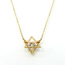 【中古】美品 STAR JEWELRY Girl スタージュエリー ガール ネックレス 2JN7249 CZ GIRL 039 S STAR NECKLACE K10 六角星 イエローゴールド キュービックジルコニア レディース 28007059