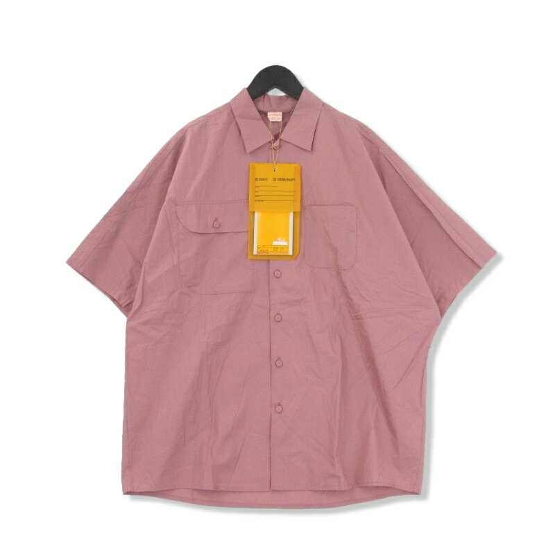 未使用 MAISON EUREKA メゾンエウレカ 半袖シャツ 307 KIMONO SHIRT 着物シャツ ウィメンズ ピンク S タグ付き レディース 22000260