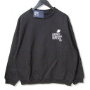 未使用 PACCBET ラスベート スウェット PACC12T024-1 Sunlight Supplier Sweatshirt クルーネック コットン ブラック 黒 L メンズ27105218