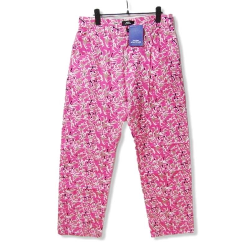 【中古】未使用 PACCBET ラスベート ワークパンツ PACC10P007-1 Workwear Floral Pants フローラル ピンク M メンズ27105228