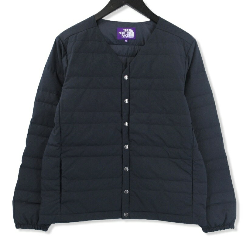 【中古】美品 THE NORTH FACE PURPLE LABEL ノースフェイス パープルレーベル ダウン カーディガン ND2360N レディース ネイビー WS 65/35 Down Cardigan ダウンジャケット 71008791