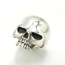 【中古】美品 CRAZY PIG DESIGNS クレイジーピッグ リング EVIL SKULL RING LARGE エビルスカル ラージ SV925 メンズ 指輪 18.5号 シルバー28007290