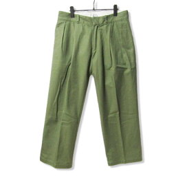 【中古】SIMPLYCOMPLICATED シンプリーコンプリケイテッド ワークトラウザーズ 247 WORK TROUSERS コットン 日本製 オリーブ 2 メンズ27105484