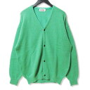 【中古】CALEE キャリー カーディガン CL-22AW046 7 Gauge mohair cardigan グリーン XL メンズ27105491