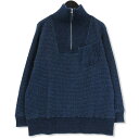 【中古】未使用 Porter Classic ポータークラシック ビートニック 剣道 ニット ハーフジップ PC-030-2453 KENDO KNIT HALF ZIP ブルー M ケンドー BEATNIK メンズ71009063