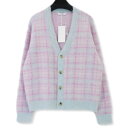 yÁzgp Jieda WG_ wA `FbN J[fBK Jie-23AW-KN02 MOHAIR CHECKED CARDIGAN sN 1 ^Ot Y70015465