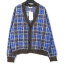 yÁzgp Jieda WG_ wA `FbN J[fBK Jie-23AW-KN02 MOHAIR CHECKED CARDIGAN lCr[ 1 ^Ot Y70015466