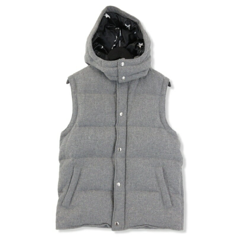 【中古】SOPHNET. ソフネット ウール メランジ ダウンベスト SOPH-167030 16AW WOOL MELANGE DOWN VEST グレー M メンズ71009167