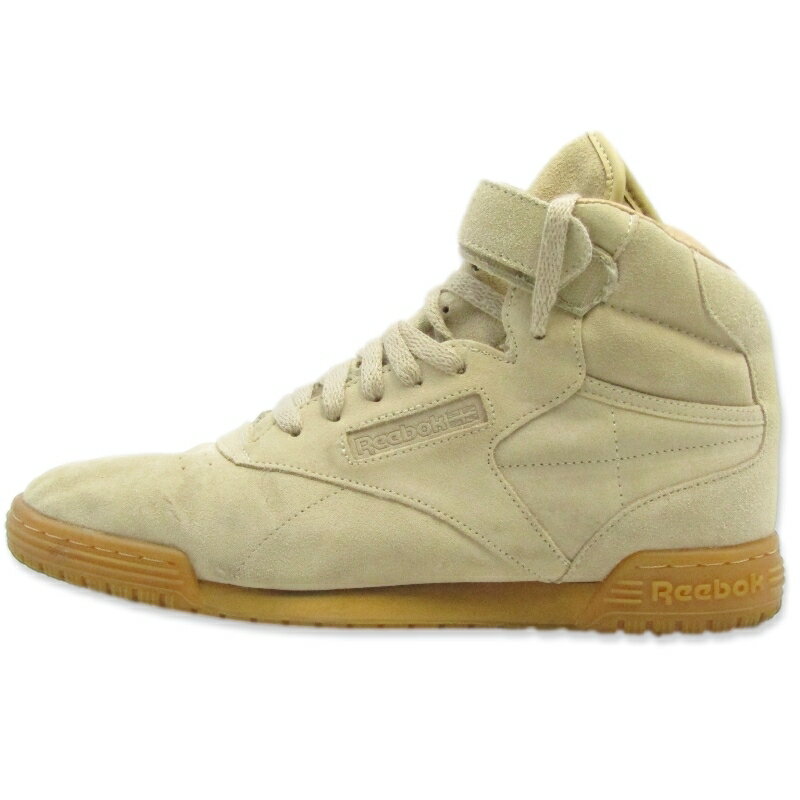 Reebok × Sand.W.Man リーボック サンドマン 26cm EX-OFIT CLEAN HI VINTAGE V53888 The Soloist ベージュ ピッグスキンスエード nonntive スニーカー22000586