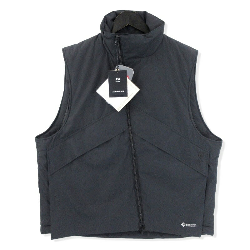 未使用 D-VEC × ALMOSTBLACK ディーベック オールモストブラック WNDSTP GTX 2L PL VEST DV-A23-0000-006 BLACK 2 タグ付き ウィンドストッパー ゴアテックス 2レイヤー プリマロフト ベスト DV-A23-0000-006 メンズ20018527