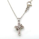 【中古】JUSTIN DAVIS ジャスティンデイビス ネックレス SNJ695 COMPASSION CROSS Necklace コンパッション クロス ホワイトトパーズ SV925 シャイニー加工 シルバー28007527