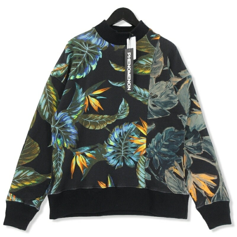 yő5%OFFN[|zzzyÁzgp PHENOMENON tFmm BOTANICAL CREW NECK SWEAT ILLCS23F-013 {^jJ XEFbg BLACK S ^Ot N[lbN Y22000635