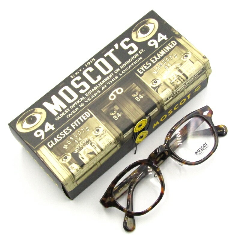 【中古】未使用 MOSCOT モスコット メガネフレーム LEMTOSH 44 MP レムトッシュ ボスリントン 中国製 TORTOISE ボストン/ウェリントン クリングスパッド メガネ 眼鏡 サングラス 50017728