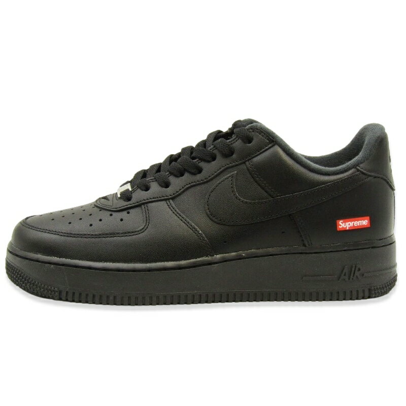 【中古】未使用 NIKE × Supreme ナイキ 27cm AIR FORCE 1 LOW CU9225-001 エアフォース1 シュプリーム ブラック 黒 スニーカー22000726