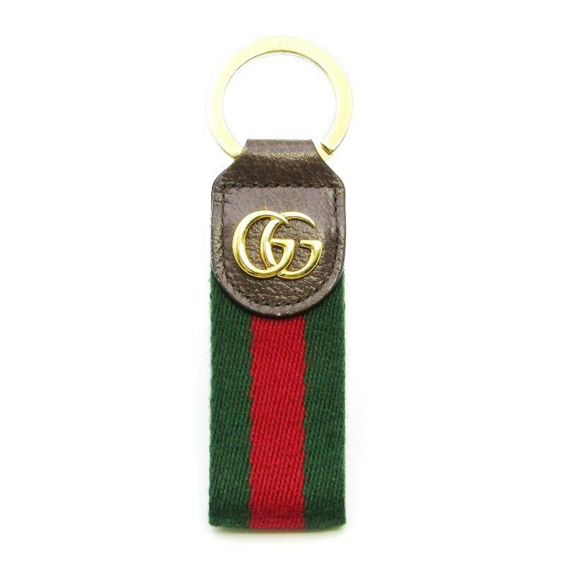 【最大5%OFFクーポン配布中】【中古】GUCCI グッチ キーリング オフィディア 523161 キーホルダー GGマーモント イタリア製 マルチ レザー 本革24003049