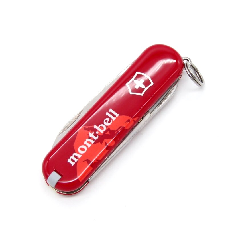 【中古】未使用 victorinox × mont-bell ビクトリノックス モンベル クラシックSD マルチツール ブレード はさみ 爪やすり レッド 28007666