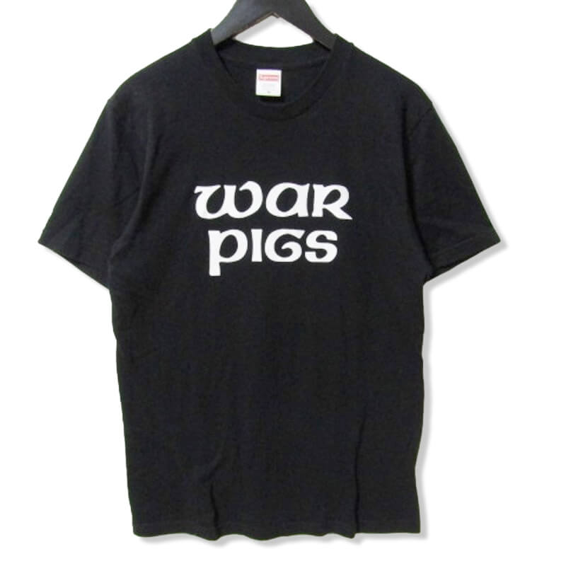 【最大10 OFFクーポン配布中】【中古】Supreme シュプリーム 半袖Tシャツ Black Sabbath War Pigs Tee ブラックサバス プリント コットン USA製 ブラック 黒 M メンズ27106161