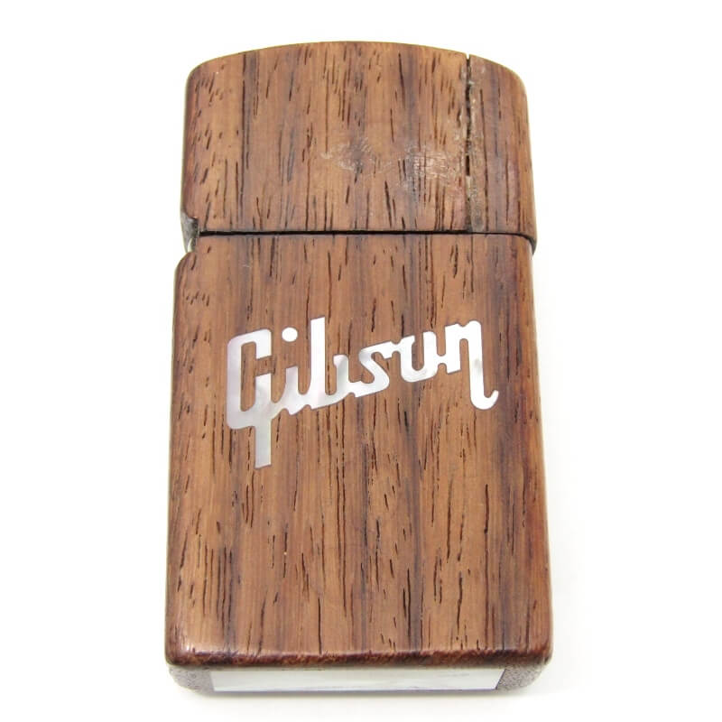 ZIPPO ジッポー GIBSON ローズウッド ギブソン Z-749 シェルインレイ USA製 木製ケース オイルライター28007743