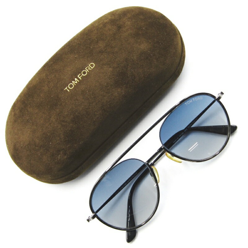 【中古】TOM FORD トムフォード サングラス Keith-02 TF599 キース02 ティアドロップ イタリア製 08W ガンメタル ブルーグラディエント メガネ 眼鏡 65006735