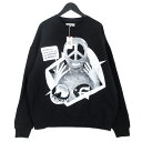【中古】美品 Evisen Skateboards エビセンスケートボード クルーネックスウェット 23FW-BD04 BIAS DOGS Max ブラック 黒 L タグ付きMachine CREW SWEATメンズ 20019660(4)