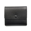 【中古】美品 JEAN ROUSSEAU ジャンルソー ミニ財布 グレインレザー コインウォレット 5200 コインケース フランス製 ブラック 黒 レザー 24003636(4)