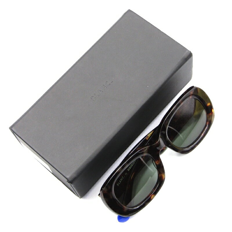 【中古】BLANC..× DISCOVERED ブラン ディスカバード サングラス DC-SS18-A-04 スクエア 日本製 HAV ハバナ スモークグリーン メガネ 眼鏡 61001687