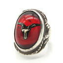 【中古】ALEX STREETER アレックスストリーター リング Tokyo Red Baphomet Angel Heart Ring バフォメット エンジェルハート 13号 SV925 シルバー 28009131(4)