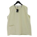 【中古】未使用 Nigel Cabourn ナイジェルケーボン FRENCH WORK SHORT VEST 8049-00-70002 フレンチ ナチュラル ...