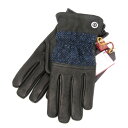 【中古】未使用 DENTS デンツ レザーグローブ 15-1598 Galloway ギャロウェイ ハリスツイード 手袋 ディアスキン Sサイズ ネイビー カシミアライニング Harris Tweed 28009499
