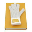 【中古】LOUIS VUITTON ルイヴィトン グローブ ネヴァーフル M7800A カシミヤ ニット手袋 レザーパッチ フライトモード 2024AW グレー...