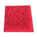 【中古】未使用 SOFTMACHINE ソフトマシーン バンダナ ROSE FILL BANDANA 20TH ANNIVERSARY 55×55cm ローズ柄...