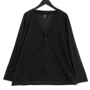 【中古】美品 NEEDLES ニードルズ メッシュカーディガン IN211 ポリエステル 21SS V NECK CARDIGAN-POLY MESH ニードルス ブラック 黒 Mメンズ 71011910(4)