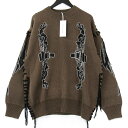 【中古】未使用 Children of the discordance チルドレンオブザディスコーダンス CABLE KNIT COTDKN-660 ブラウン 2 タグ付き ケーブルニット セーター コットン メンズ 18000338