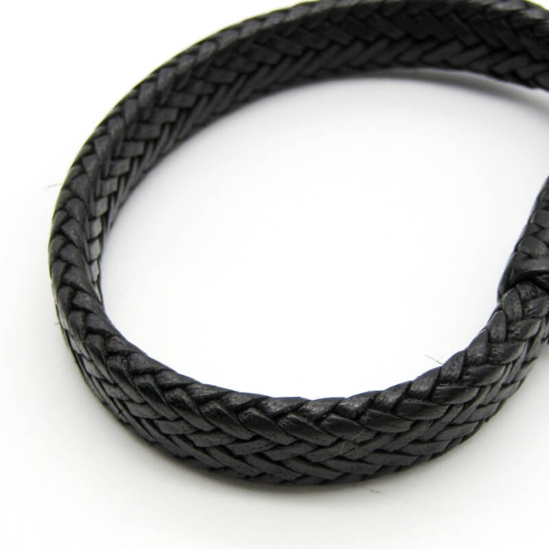 【中古】美品 Aaron Lopez Bautista ミシュテック族 レザーブレスレット 編み込み アーロンロペス バウティスタ 本革 インディアンジュエリー シルバー 28009792