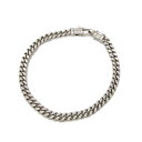 【中古】TOM WOOD トムウッド ブレスレット Curb Bracelet Lサイズ カーブ チェーン SV925 ロジウムメッキ シルバー 2800979...
