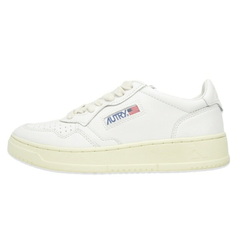 【中古】美品 AUTRY オートリー 37 メダリスト AULWLL15 MEDALIST LOW カーフ レザー オールホワイト 豚革 レディース ホワイト 白 ローカット スニーカー 35004256のサムネイル