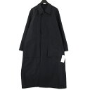 【中古】未使用 IRENISA イレニサ BALCOLLAR COAT IH-25SS-C030-FJT バルカラーコート コットン シルク ネイビー 2 タグ付きステンカラーコートメンズ 71012168