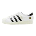 【中古】美品 A BATHING APE × adidas アベイシングエイプ アディダス 25.5cm SUPERSTAR V JR2701 WHITE/CORE BLACK/OFF WHITE スニーカー 24004220