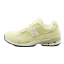 【中古】未使用 New Balance ニューバランス 25cm M2002RFI メッシュ スエード ランニングシューズ OFF WHITE スニーカー 24004225