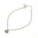 【中古】美品 JUSTIN DAVIS ジャスティンデイビス アンクレット SAJ796 DARK FANTASY ANKLET Mサイズ ダークファンタジー ダイヤモンド クラウン SV925 シルバー 28009951(4)