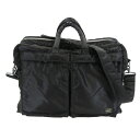 【中古】PORTER ポーター ブリーフケース タンカー 622-09309 TANKER 2WAY OVERNIGHT BRIEFCASE 二層式 旧モデル ブラック 黒 バッグ 鞄 24004332(4)