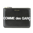 【中古】未使用 COMME des GARCONS コムデギャルソン クラッチバッグ SA5100HL Huge Logo レザー ポーチ スペイン製 ブラック 黒 バッグ 鞄 24004335(4)