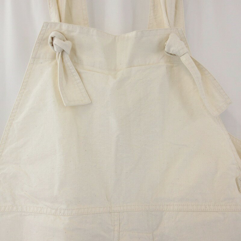 【中古】未使用 INNAT インアット SALVAGE OVERALLS INNAT03-P04 サルベージ オーバーオール サロペット アイボリー 2メンズ 71012434