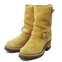 【中古】WESCO ウエスコ US7E 25cm BOSS 9インチ エンジニアブーツ BE7709100 ボス ラフアウト ダブルミッド 2009年製 ベージ...