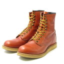 【中古】REDWING レッドウィング US8D 26cm ラウンドトゥ 2940 2012年製 7インチ クラシック ワークブーツ オロラセット プレーントゥ...