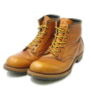 【中古】訳あり REDWING レッドウィング US8D 26cm ベックマン ラウンド 9013 2008年製 ジャンク チェスナット フェザーストーン ブー...
