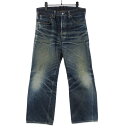 【中古】Levis リーバイス 501XX 推定50s ギャラ入り BIGE 均等V Vステッチ セルビッチ コインポケット裏セルビッチ インディゴ 過渡期 ボ...