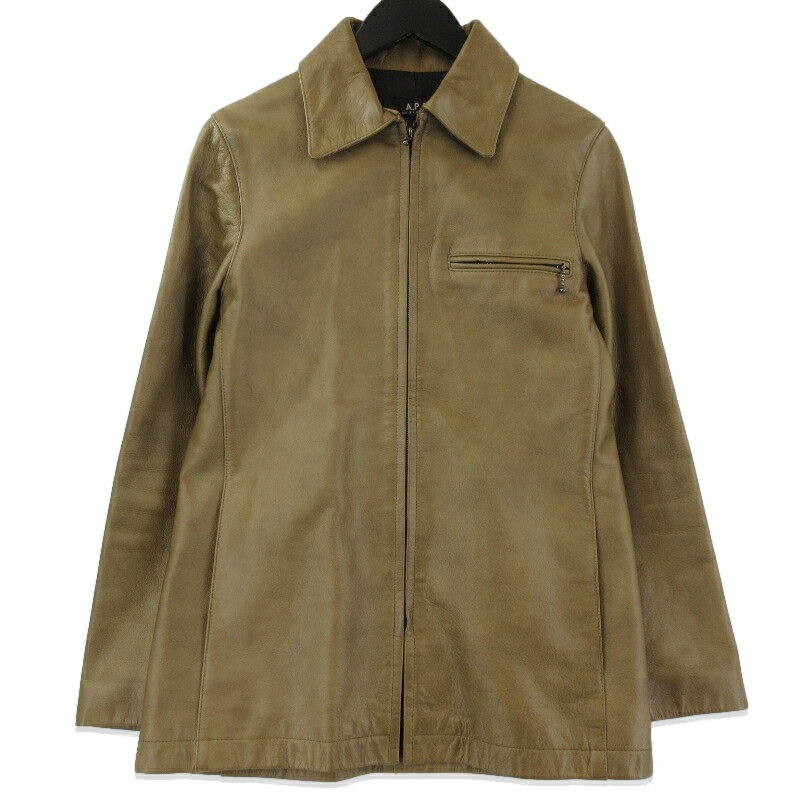 フランス製 A.P.C スタンドカラー レザージャケット APC 楽天市場】apc レザー ジャケットの通販