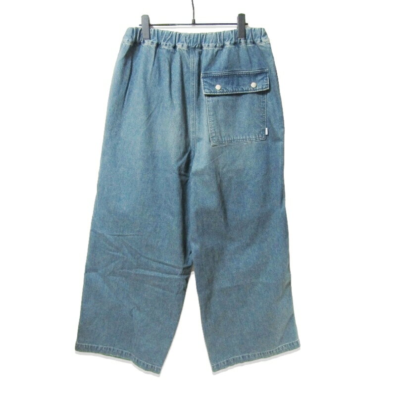 【中古】未使用 JIEDA ジエダ デニムパンツ Jie-25S-PT02 PARACHUTE DENIM PANTS ルーズシルエット パラシュート インディゴ 1 タグ付きメンズ 27110636